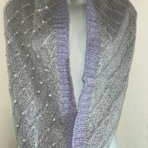 Betsey Johnson Purple  and Lavender Knit Wrap